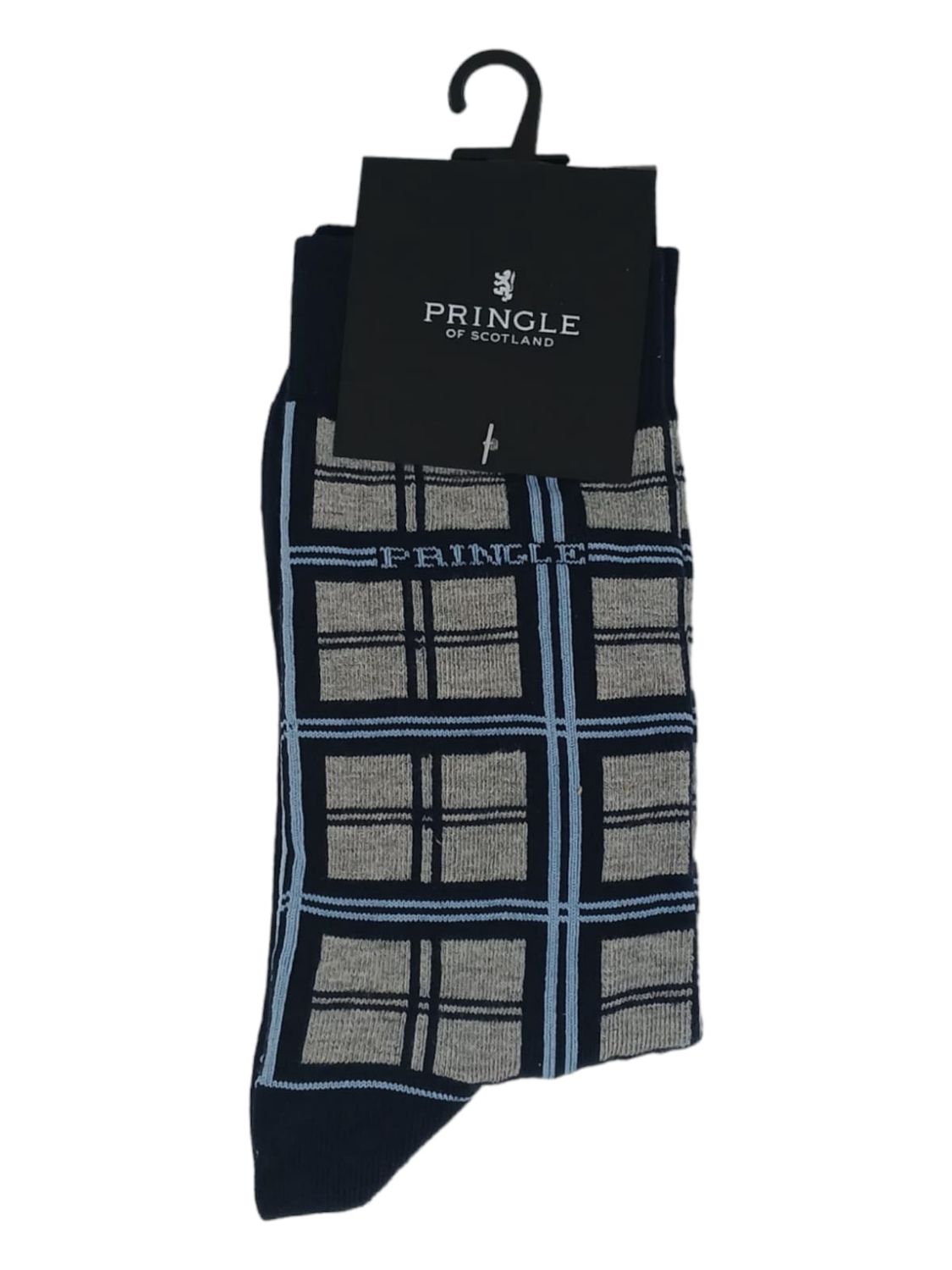 Pringle | Mason Check Socks | Navy, Size: S-M