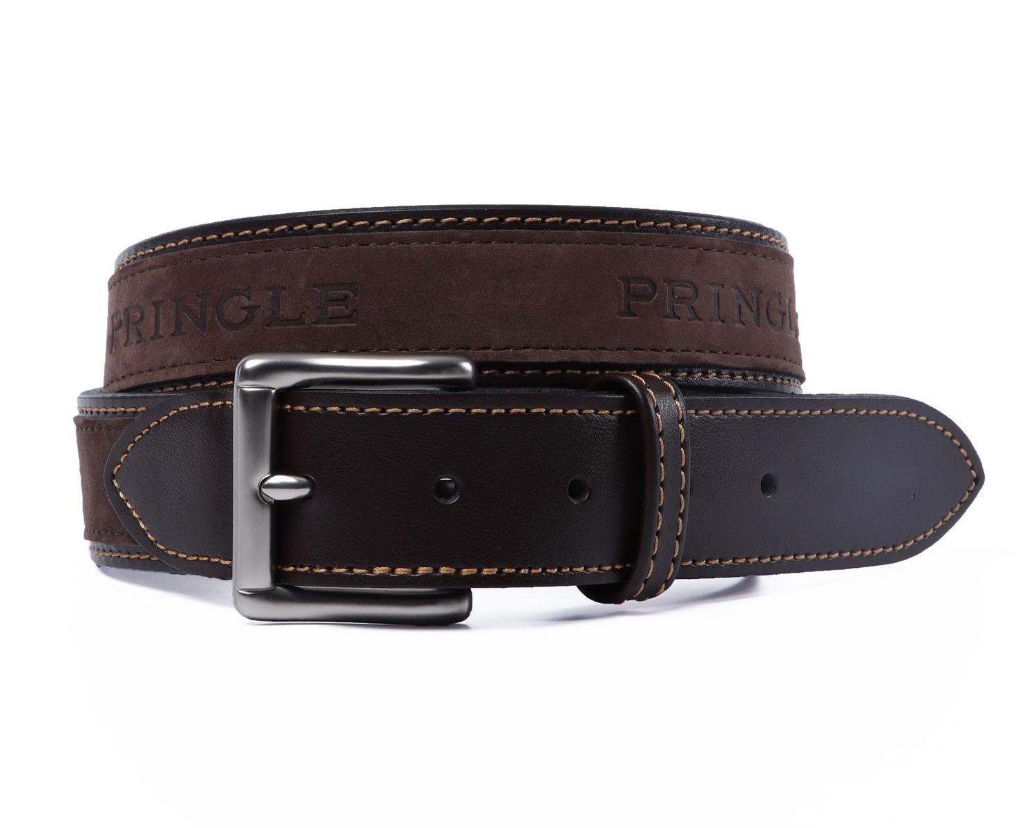 Pringle | Selbourne Leather Belt | Brown, Size: 32