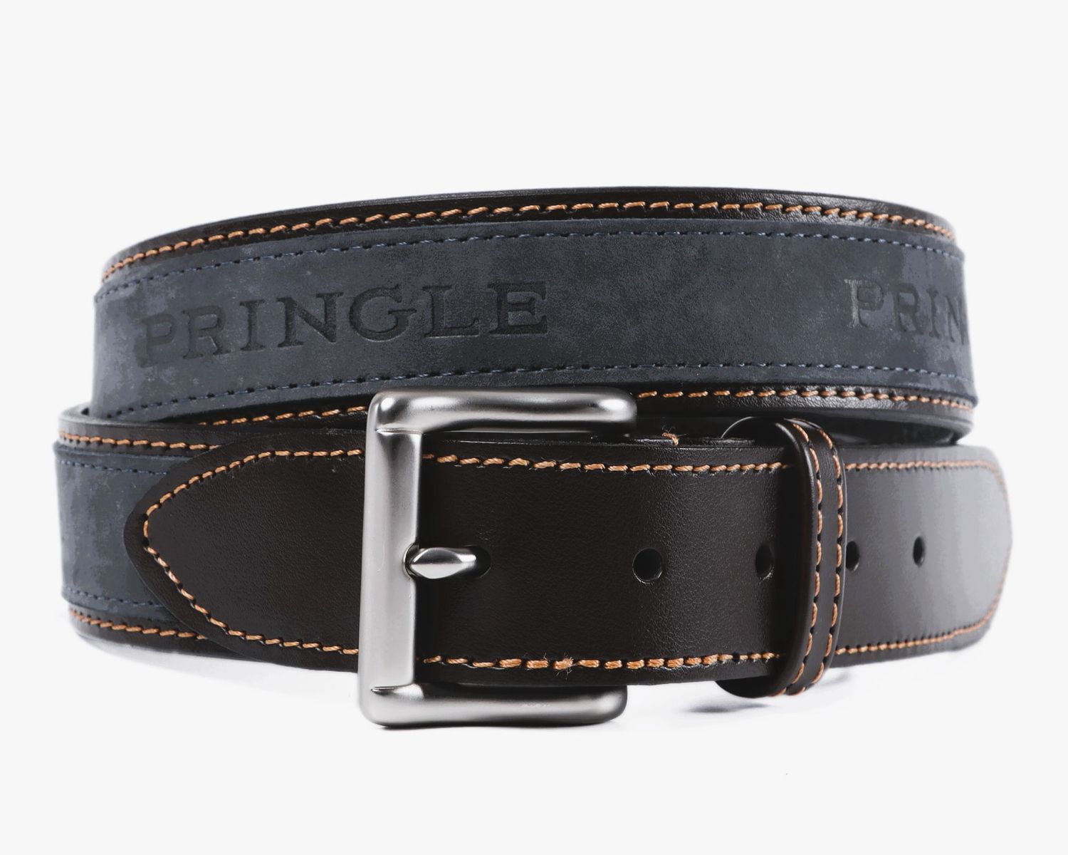 Pringle | Selbourne Leather Belt | Black, Size: 32
