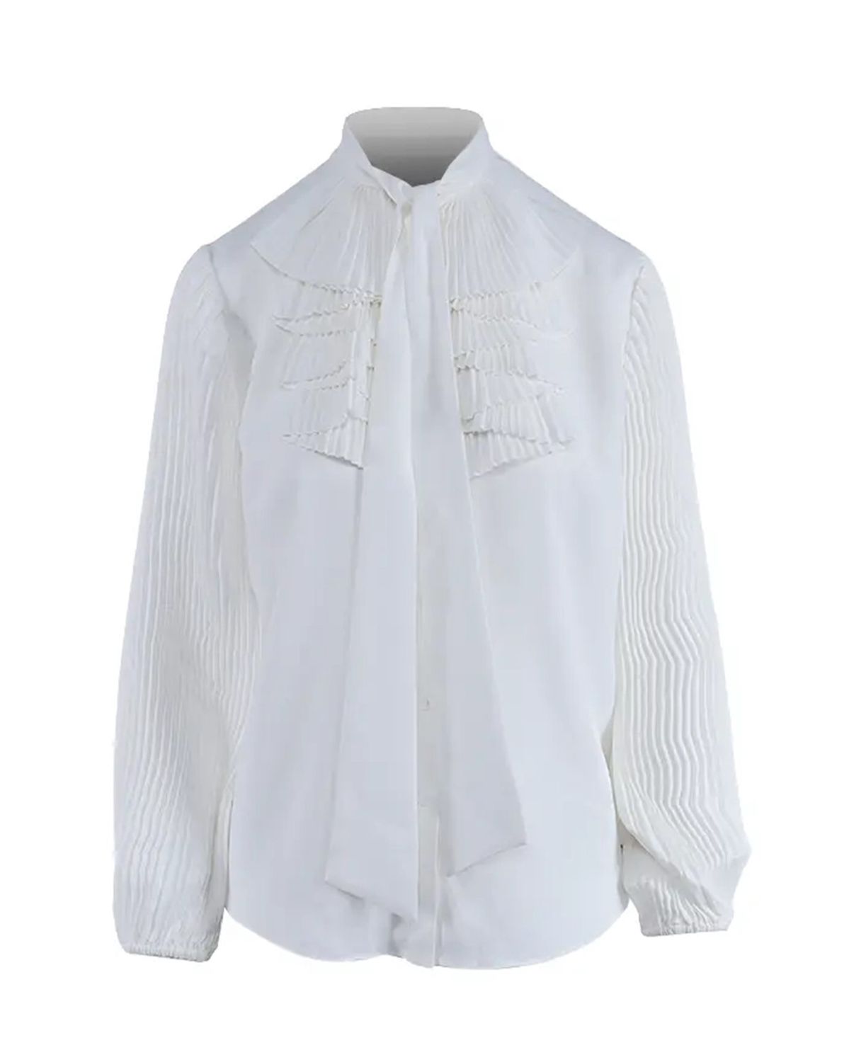 Pringle | Adeline Ruffle Blouse | White, Size: S