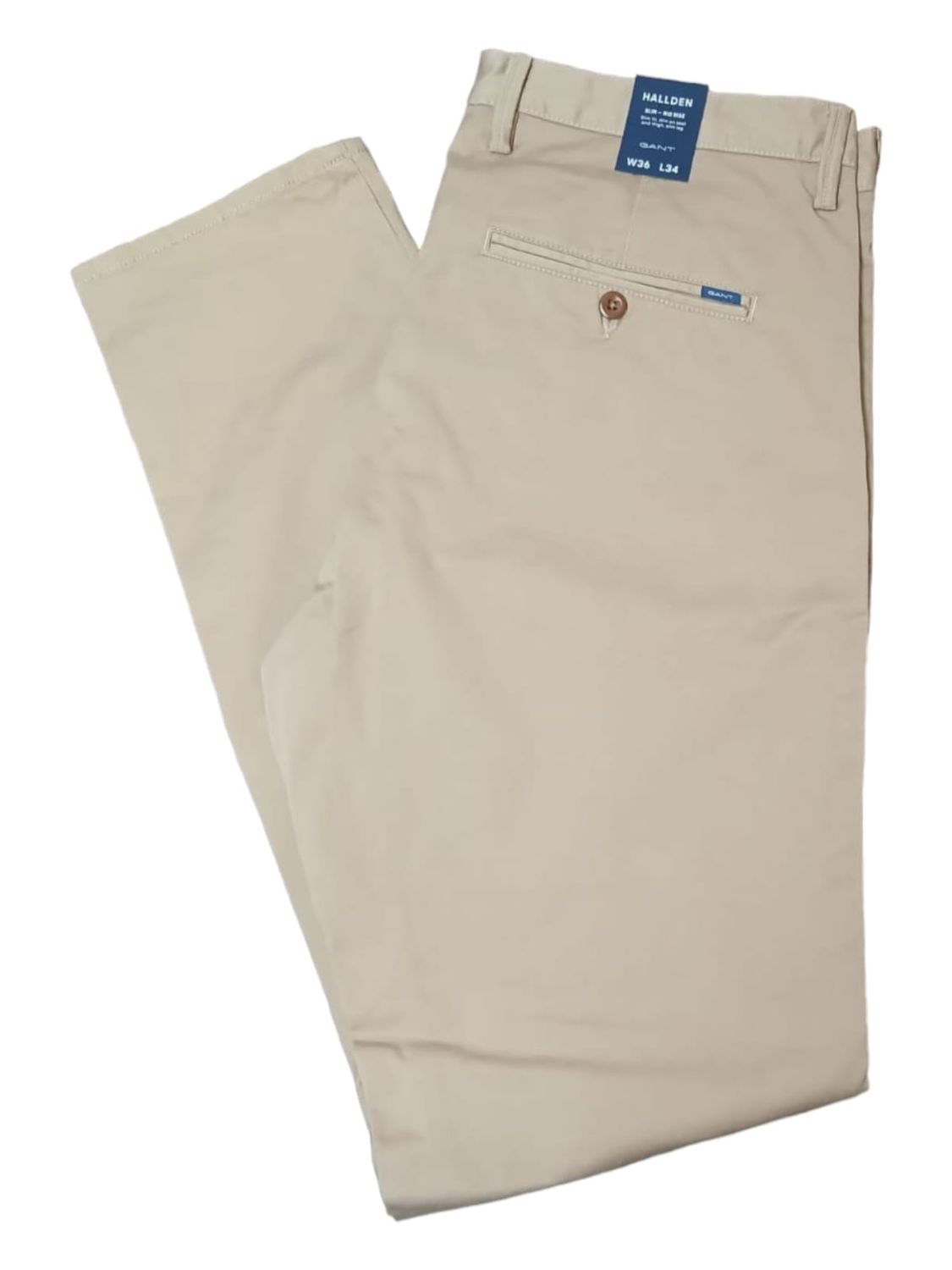 Gant | Hallden Twill Chino | Khaki, Size: 32W/34L