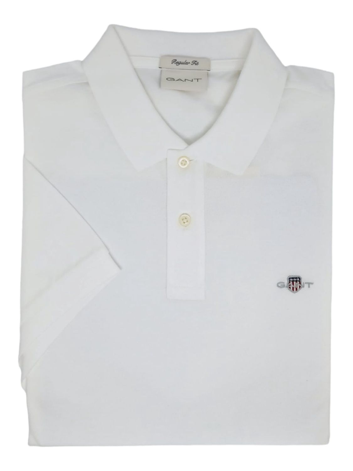 Gant | Regular Shield Pique Golfer | White, Size: S