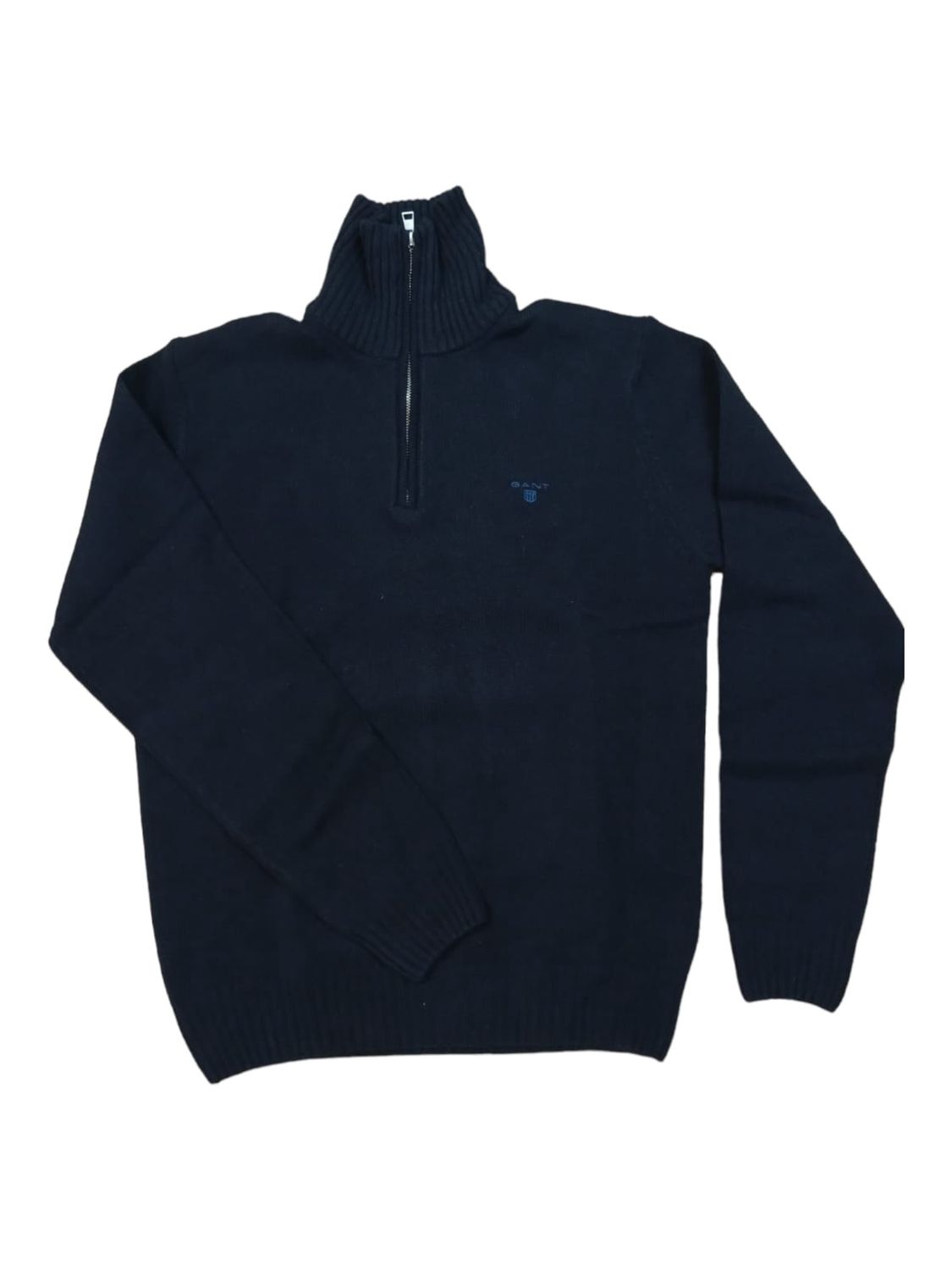 Gant | D2. Brushed Wool Halfzip Sweater | Dark Blue, Size: S