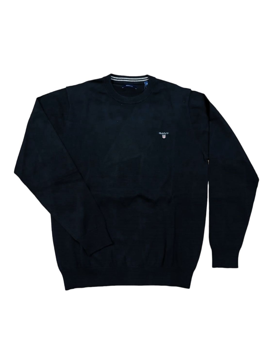 Gant | Classic Cotton Knitwear Crewneck Sweater | Dark Blue, Size: S