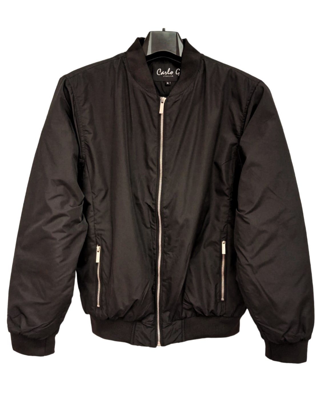 Carlo Galucci | Lucca Bomber Jacket | Black, Size: S