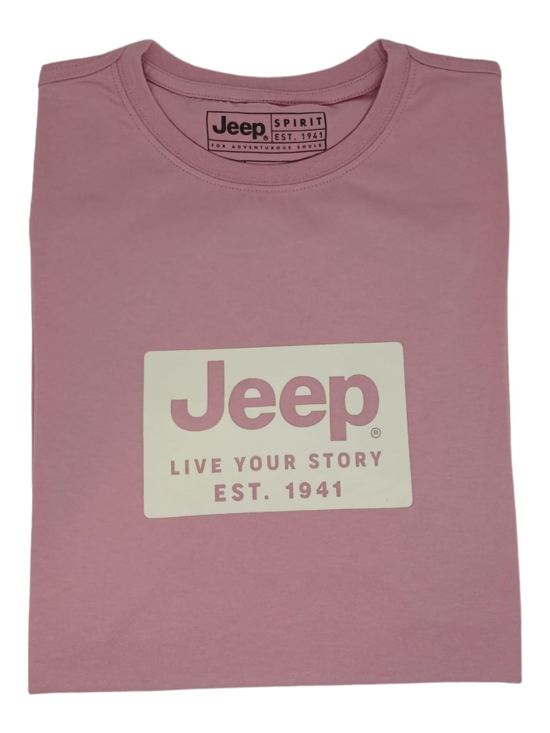 Jeep | Live Your Story T-Shirt | Vintage Pink, Size: XS