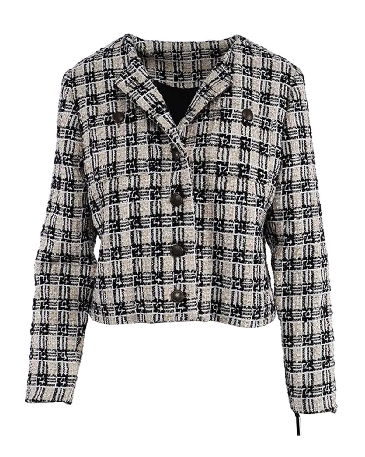 Pringle | Daphnie Tweed Jacket | Gold, Size: S