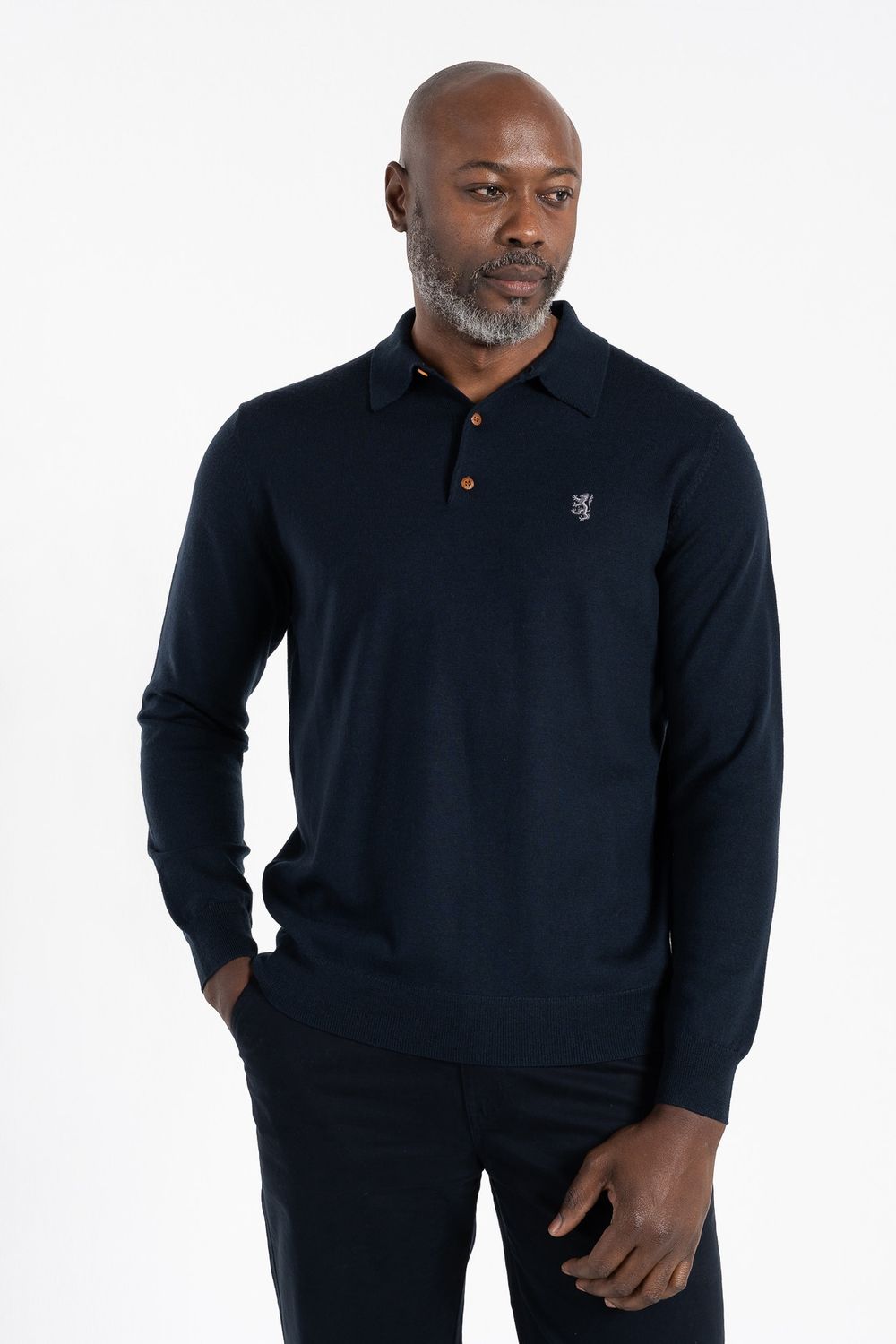 Pringle | Gary Merino Knitwear Golfer |  Navy, Size: S