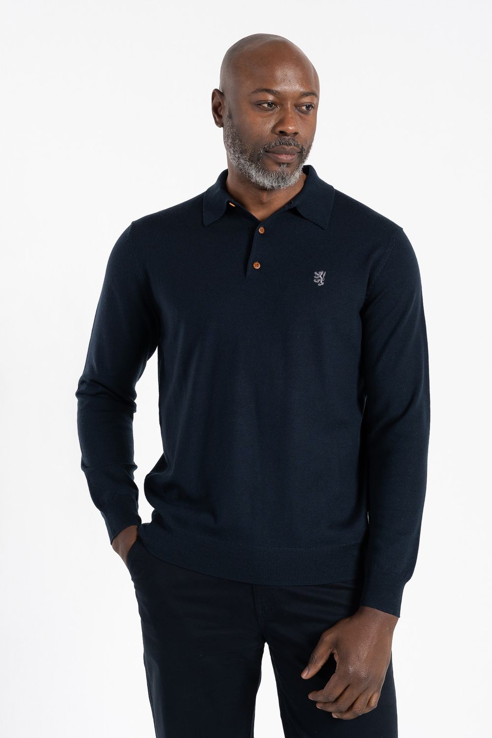 Pringle | Gary Merino Knitwear Golfer |  Navy, Size: S