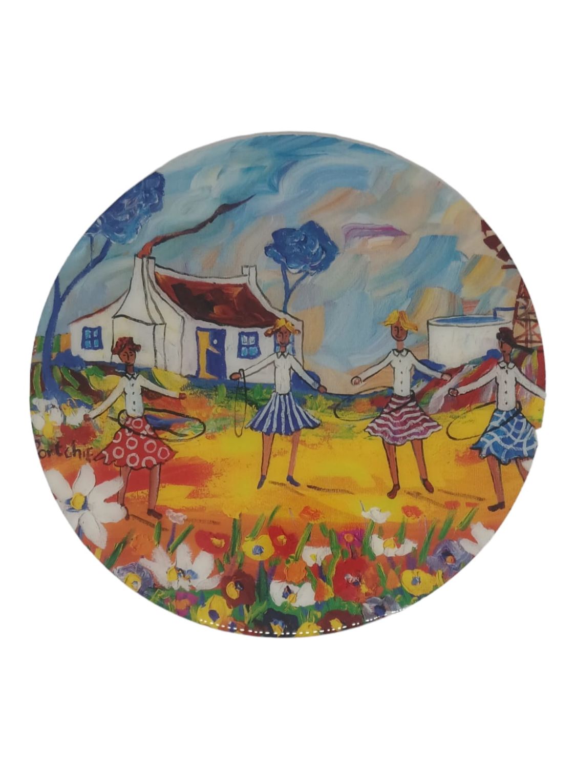 Portchie | Round Pot Stand | 27cm, Design: Woola Woop