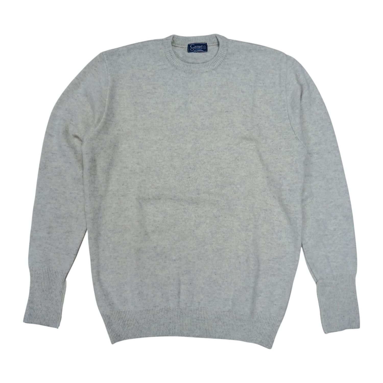 Grant | Lambswool Crew Neck Jersey | Oat, Size: S
