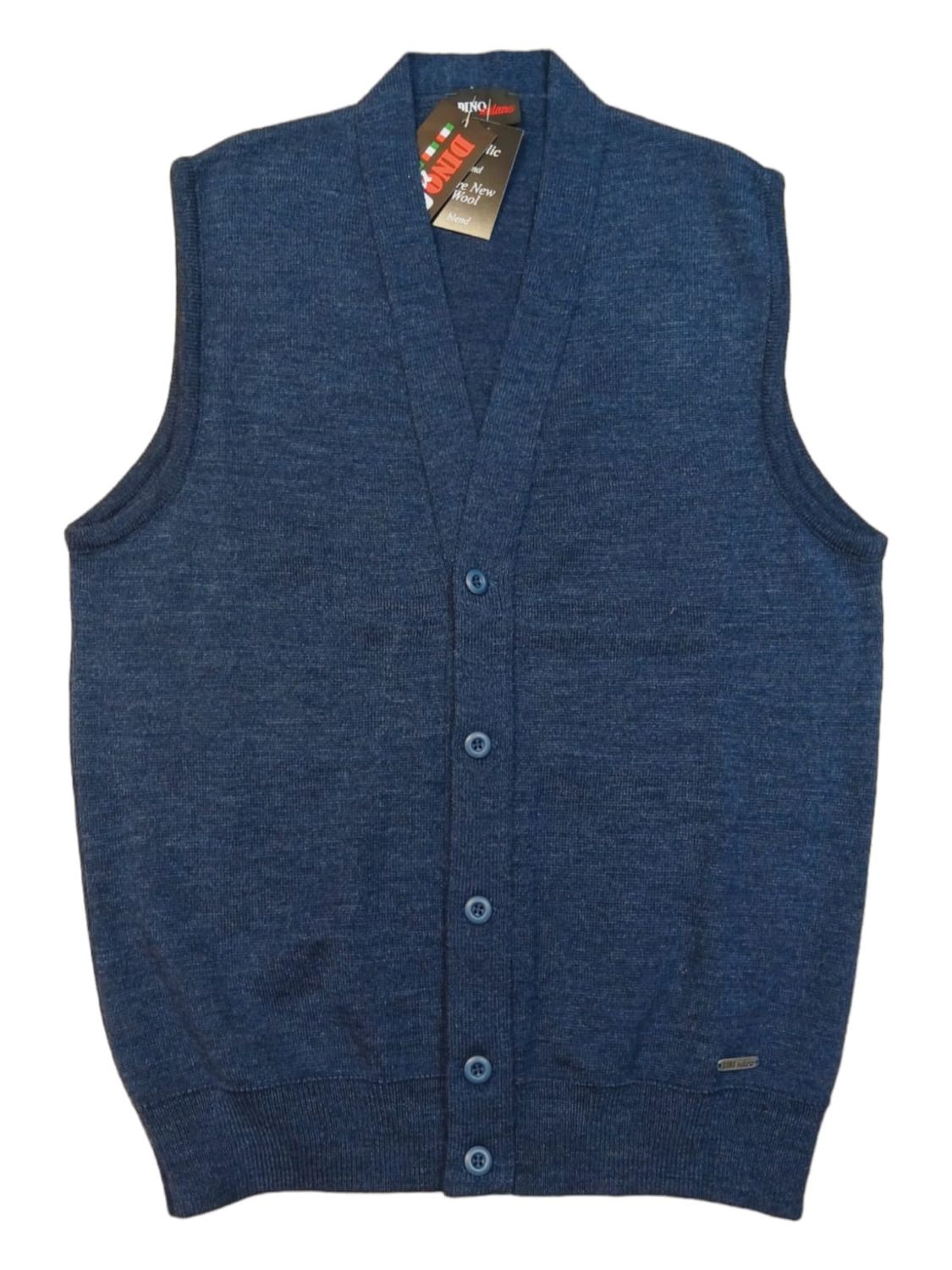 Dino Milano | Knitted Waistcoat | Pacific Blue, Size: S