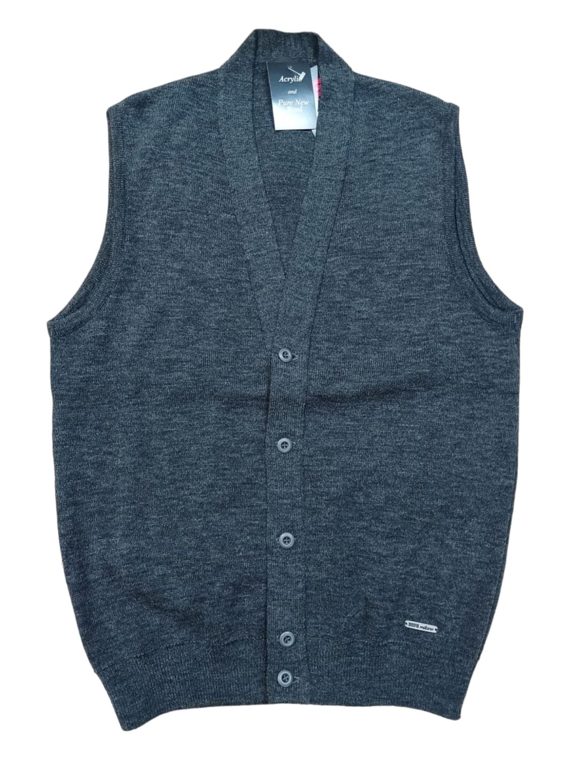 Dino Milano | Knitted Waistcoat | Anthracite, Size: S