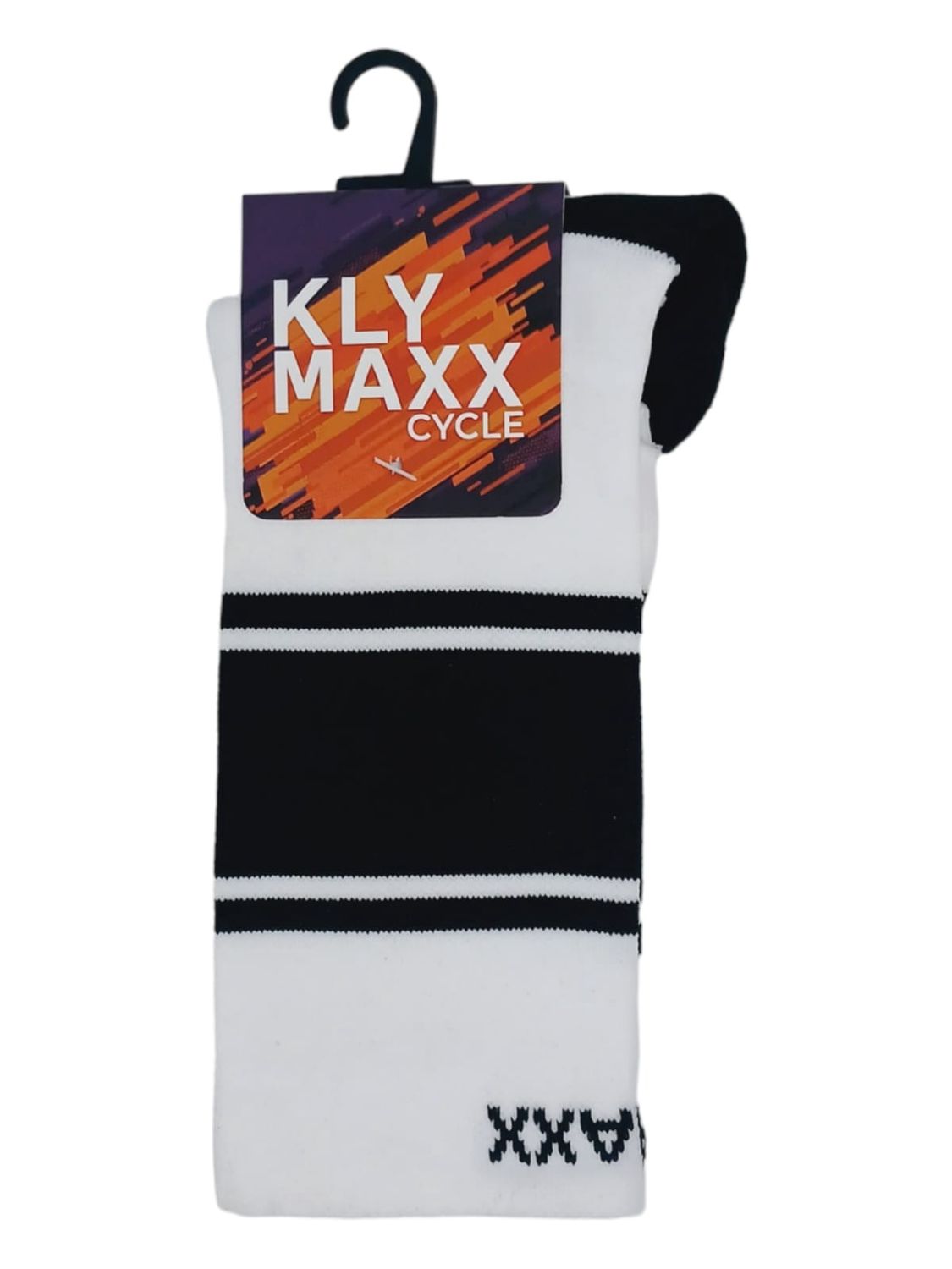 Klymaxx Cycle Socks | Black and White, Size: 4-7