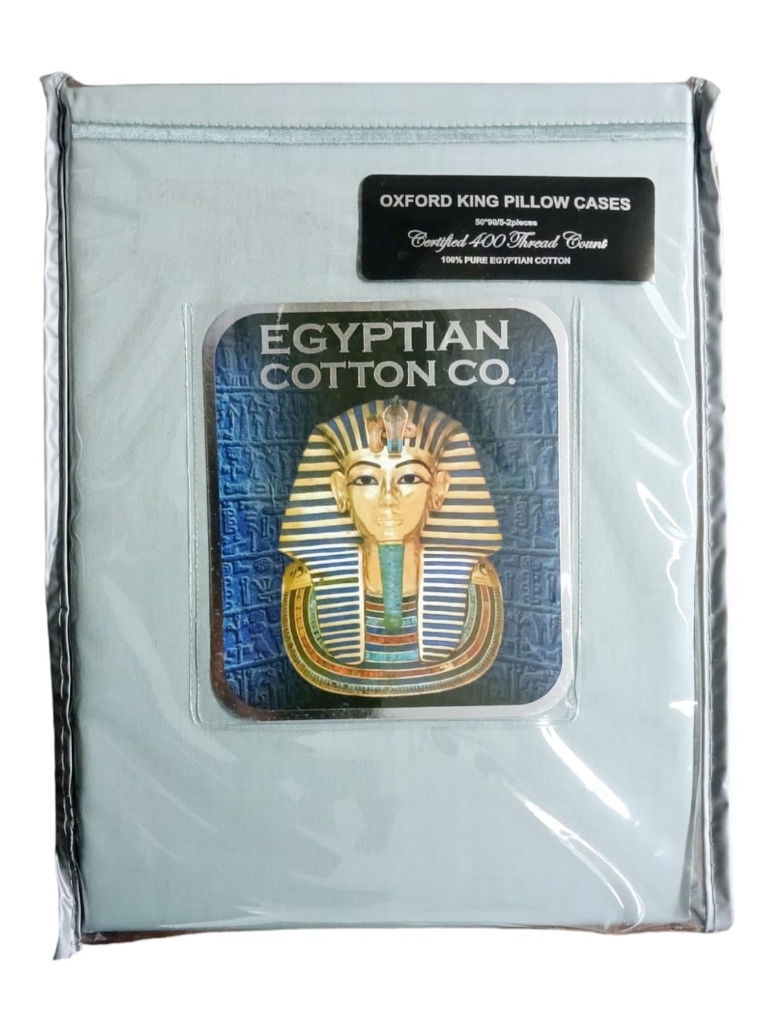 Hotel Collection | Oxford Pillow Case | 400 Thread Count Egyptian Cotton | Duck Egg, Size: Standard - 45x70