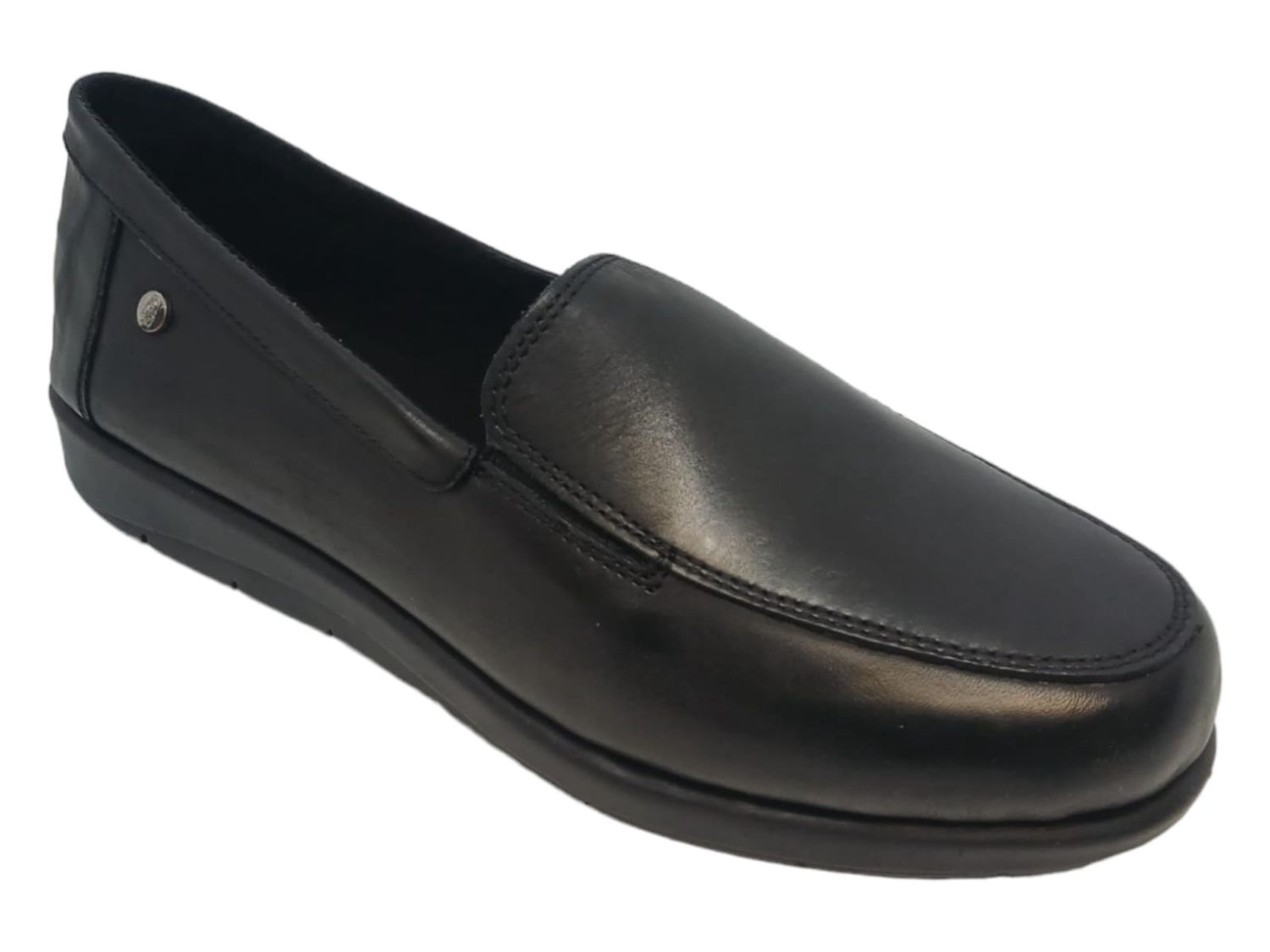 Hush Puppies | Thea Leather Slip on | Black, Size: 9