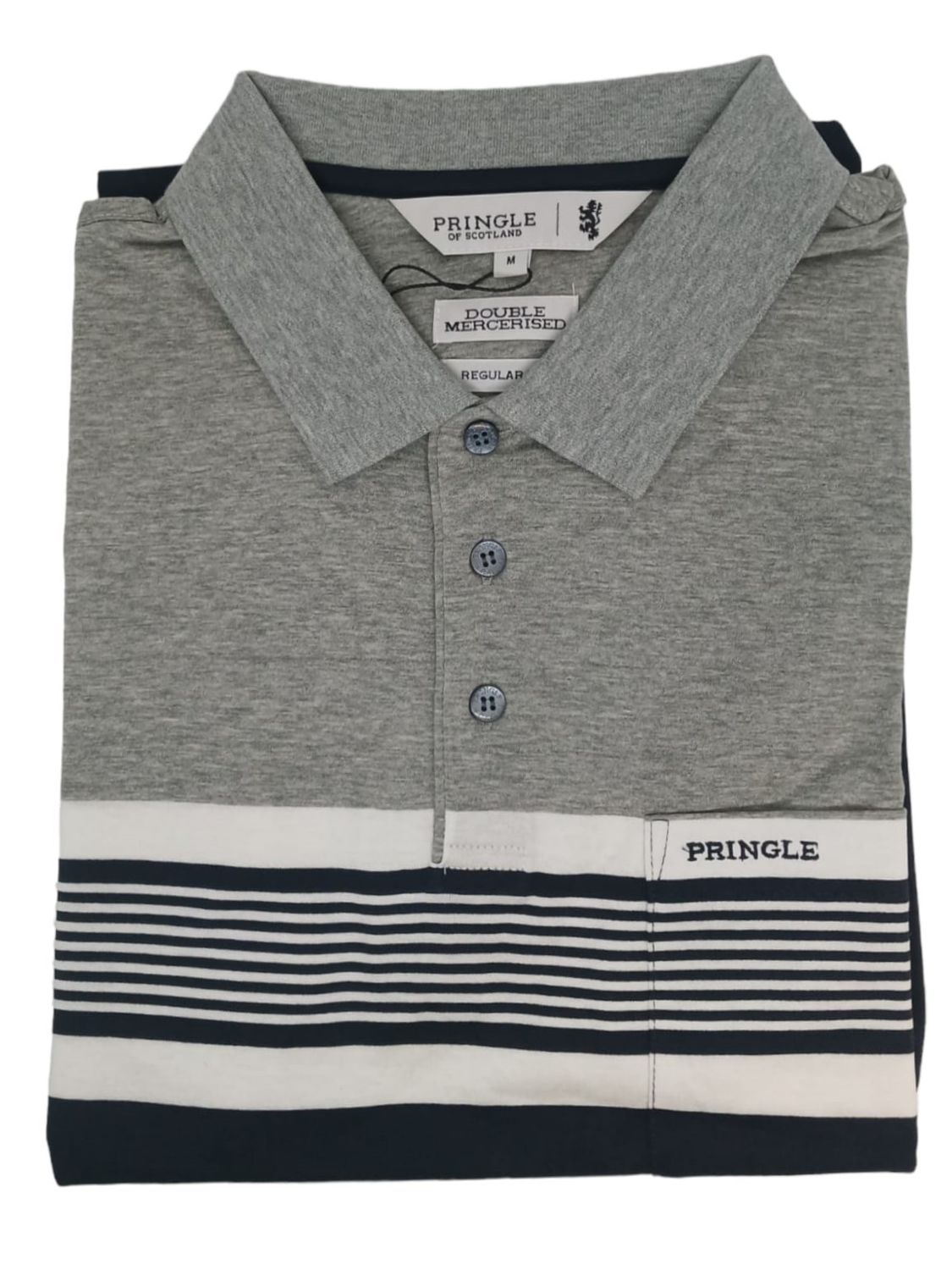 Pringle | Ostin Golfer | Double Mercerised | Navy, Size: S