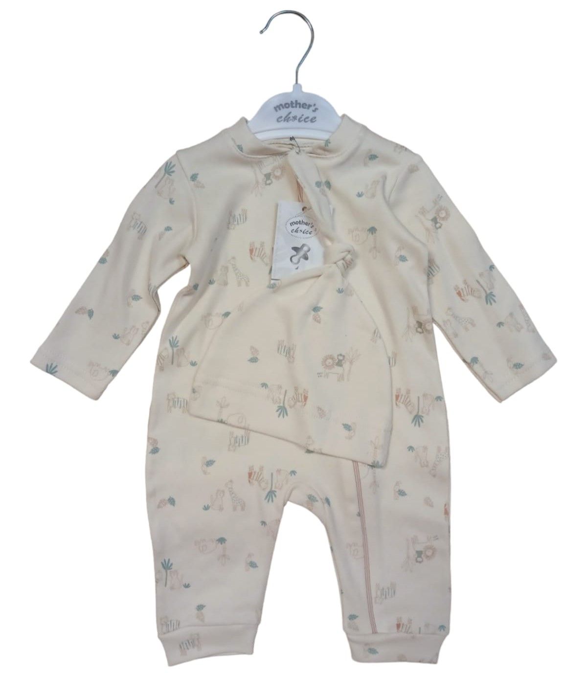 Mother's Choice | Boys 2-piece Grower set | Natural Safari, Size: 6-9 months