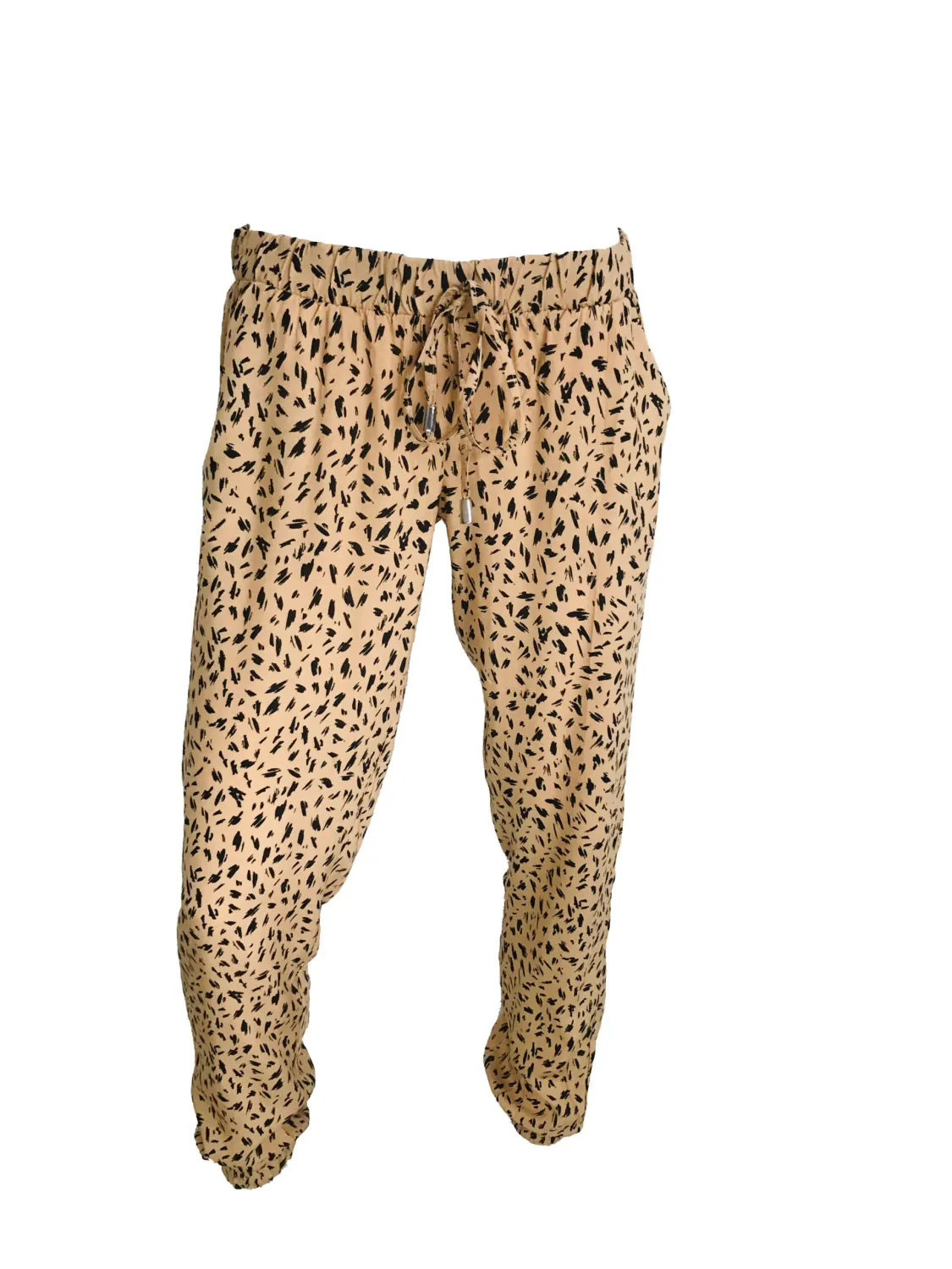 Kate Jordan | Elastic cuff pants | Camel, Size: XS