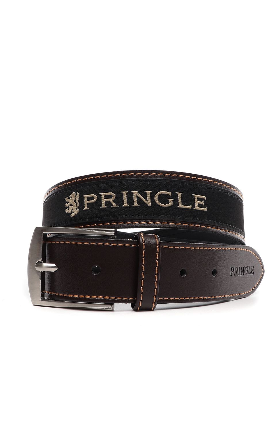 Pringle | Casual Leather Belt | Brown, Size: 32