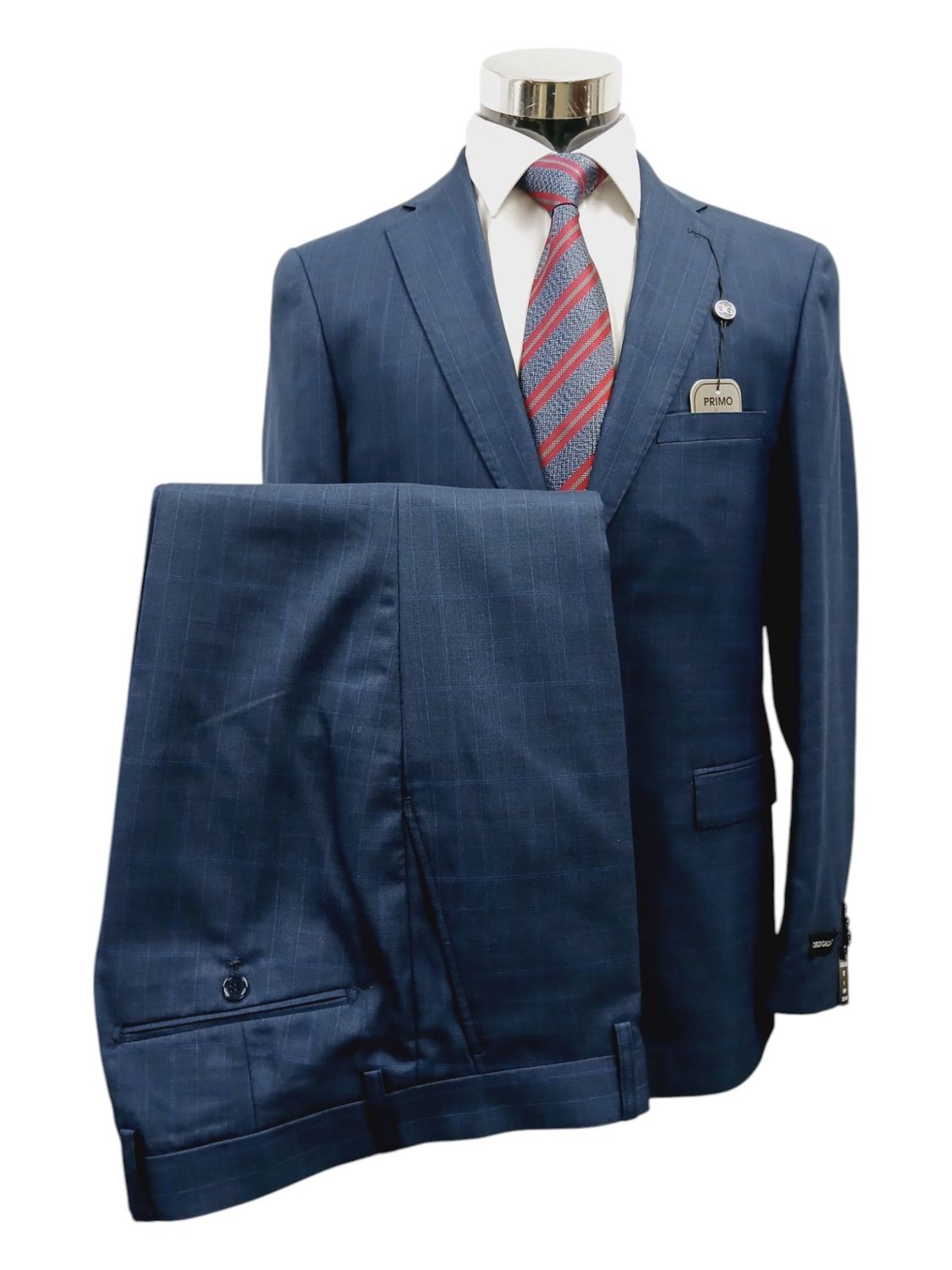 Carlo Galucci | Averado Regular 2Pc 2Btn Suit | Navy, Size: 48