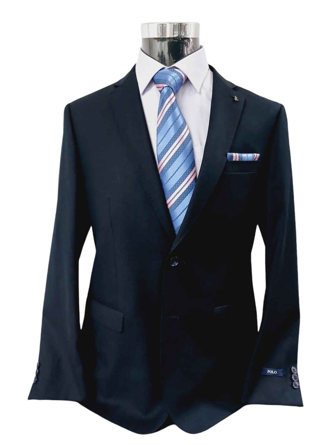 Polo Suit - Bradley Custom Fit - Navy, Size: 36R