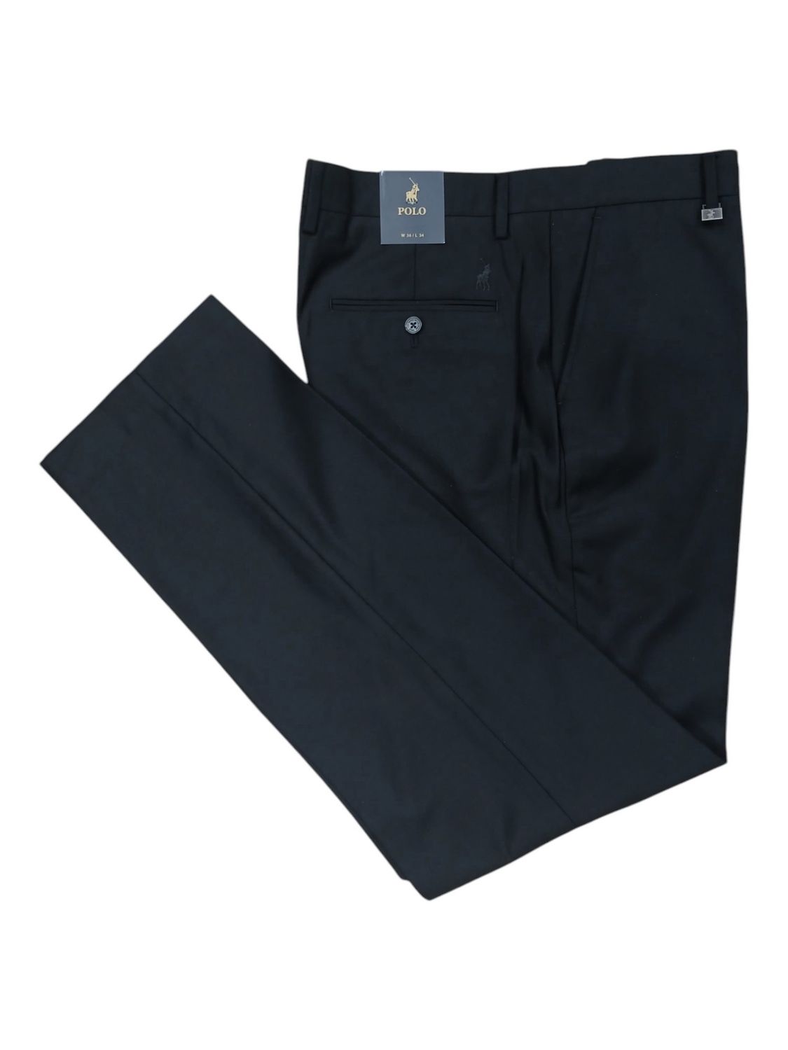 Polo - Bradley Custom Fit Trouser - Black, Size: 32