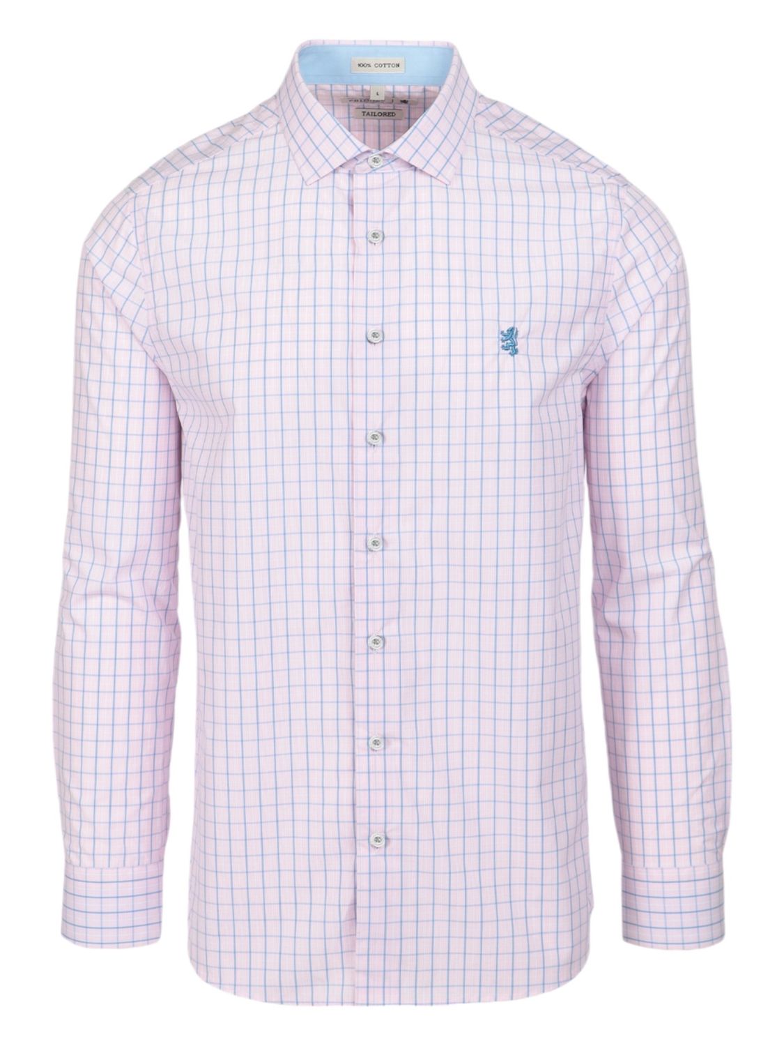 Pringle | Tailored Long Sleeve Shirt | Sloan | Pink, Size: S