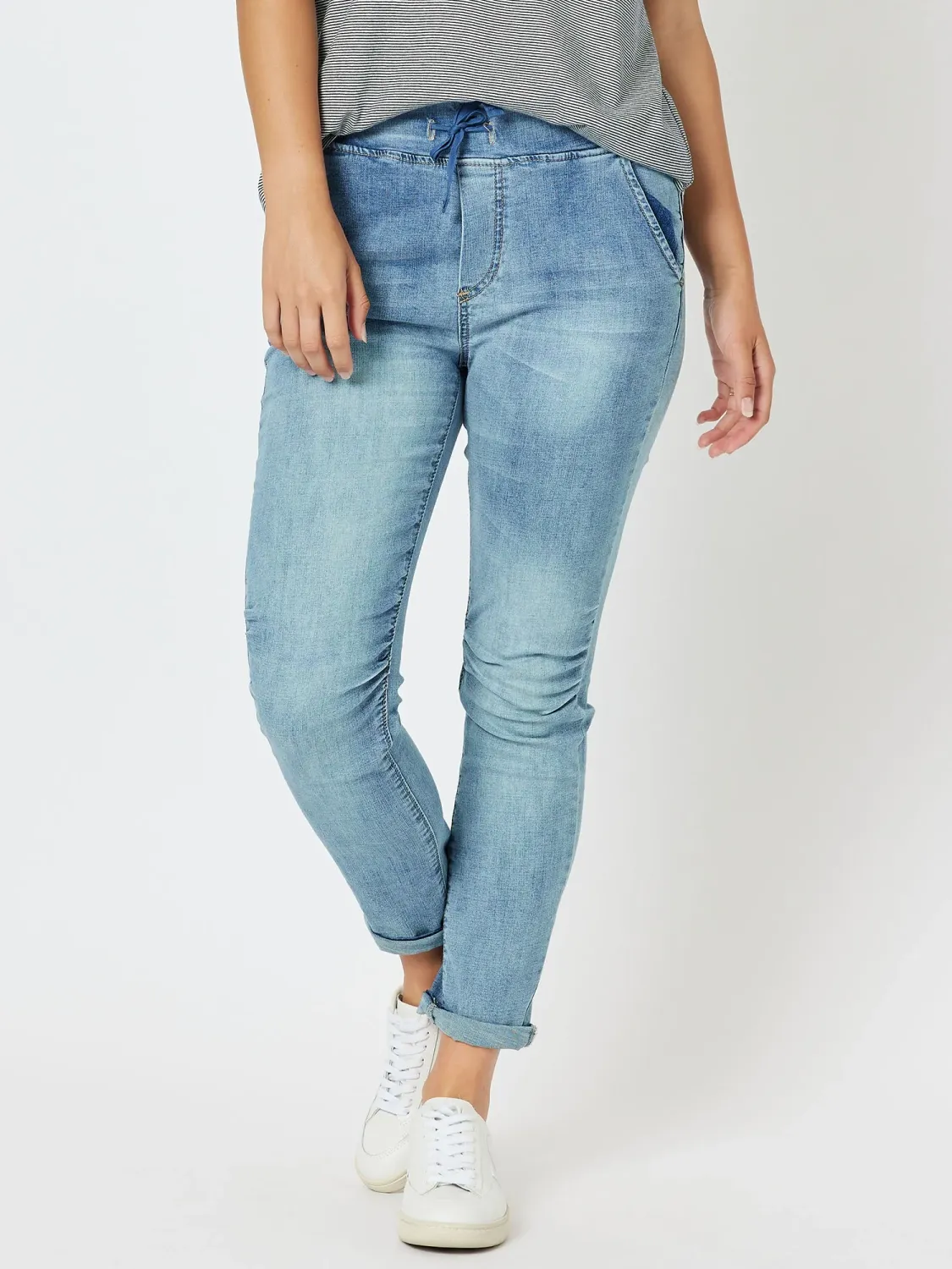 Threadz | Jogger Stretch Jeans | Denim, Size: S