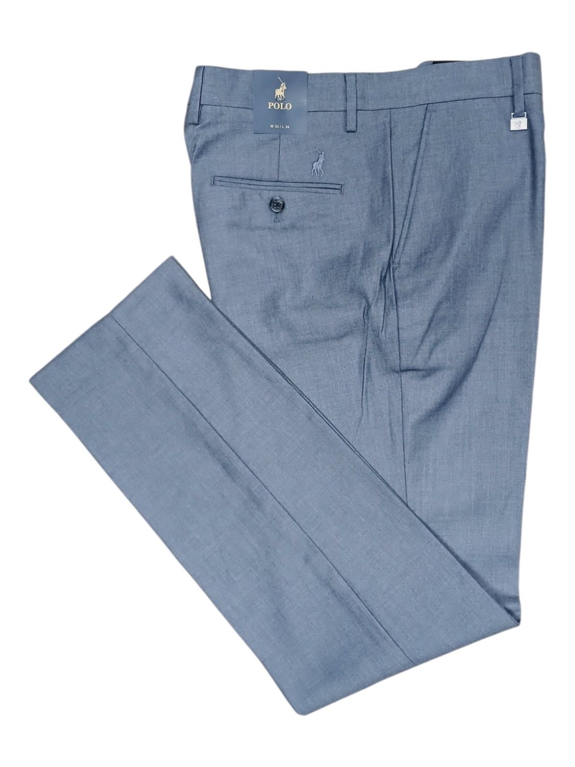 Polo | Bradley Custom Fit Trouser | Shark Skin, Size: 32