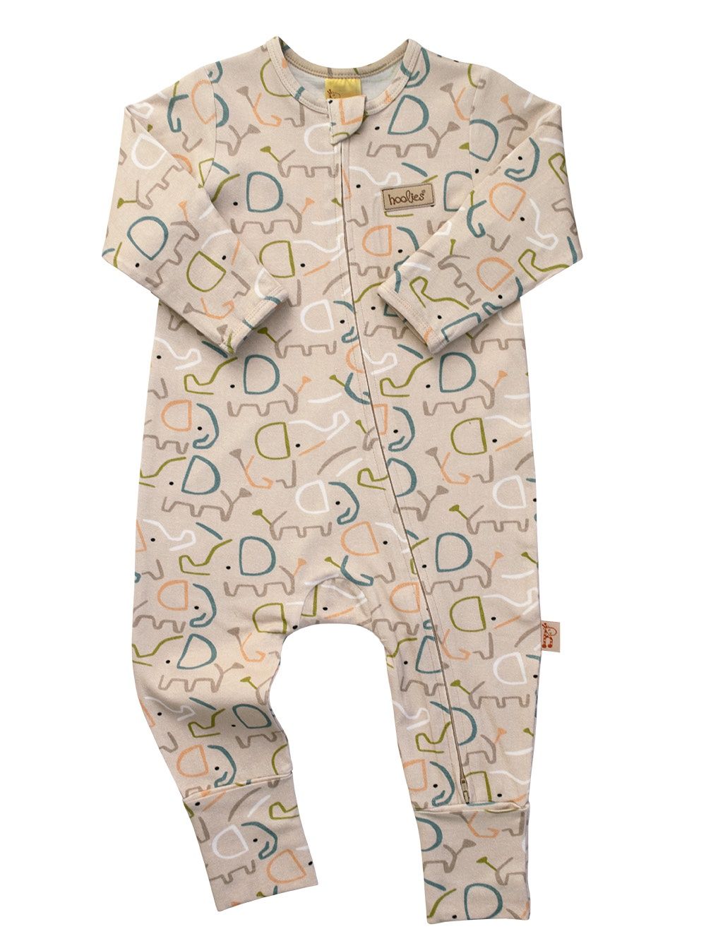 Hoolies | Ellies Hooliegrow Onesie | Stone, Size: 12-18 months