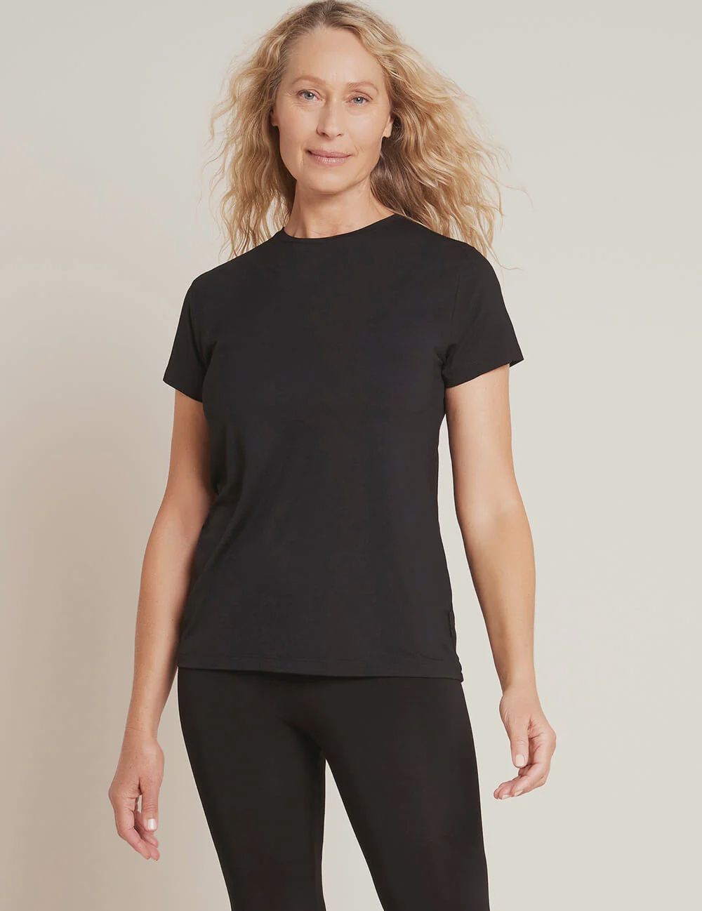 Boody | Women's Crew Neck T-Shirt | Black, Size: M