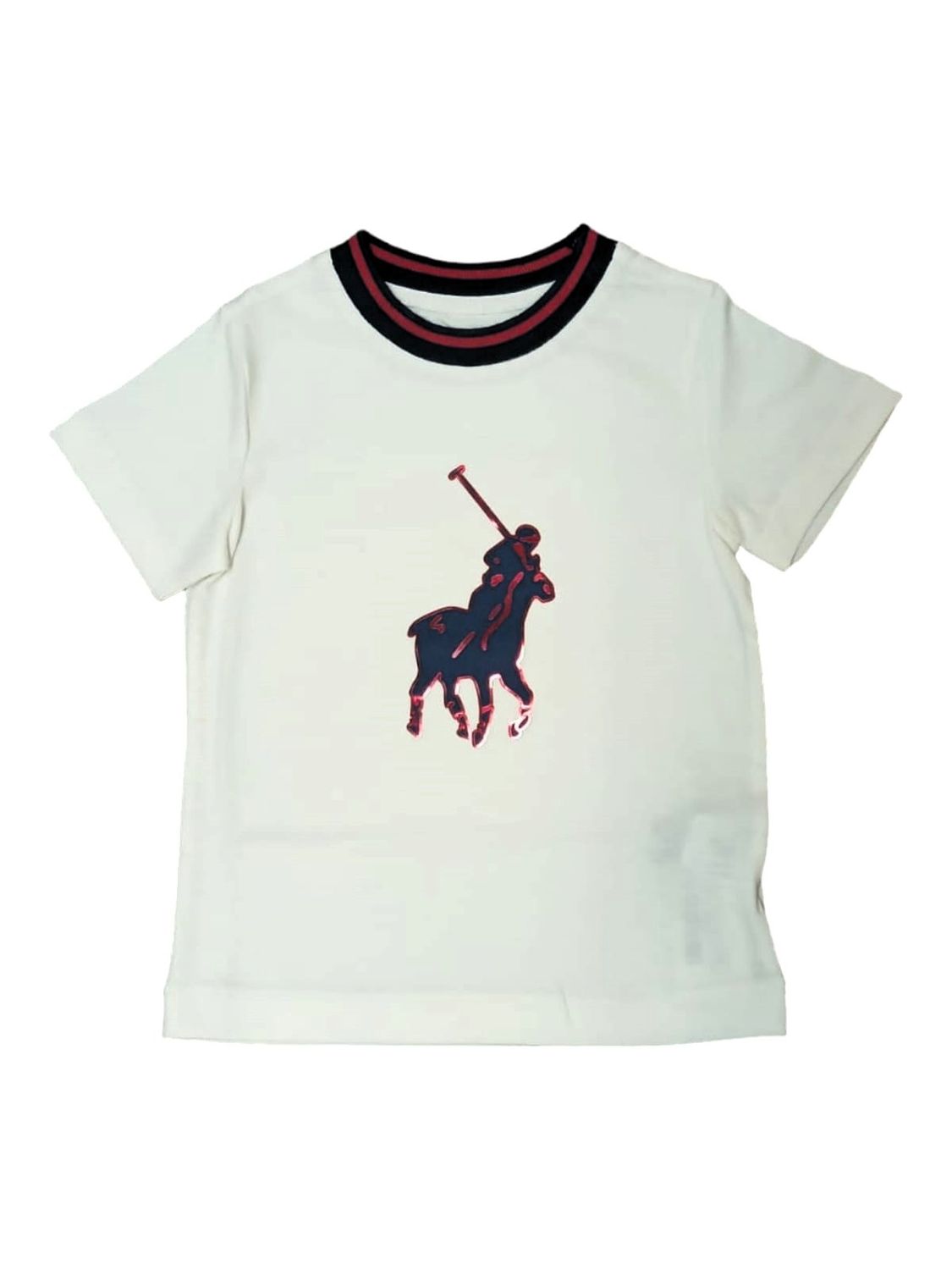 Polo | Boys Cameron Printed  T-Shirt | Milk, Size: 2-3 YRS