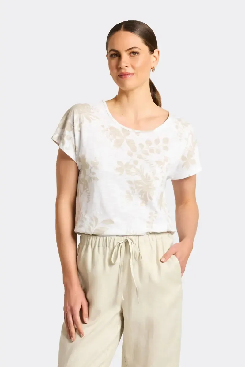 Yarra Trail | Abbey T-Shirt | Stone, Size: S