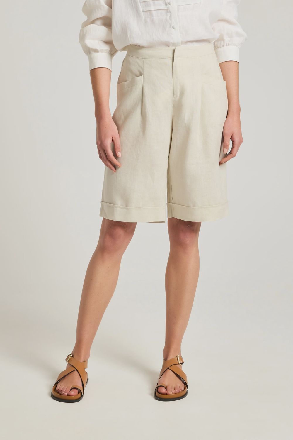 Yarra Trail | Bermuda Short | Stone, Size: 12