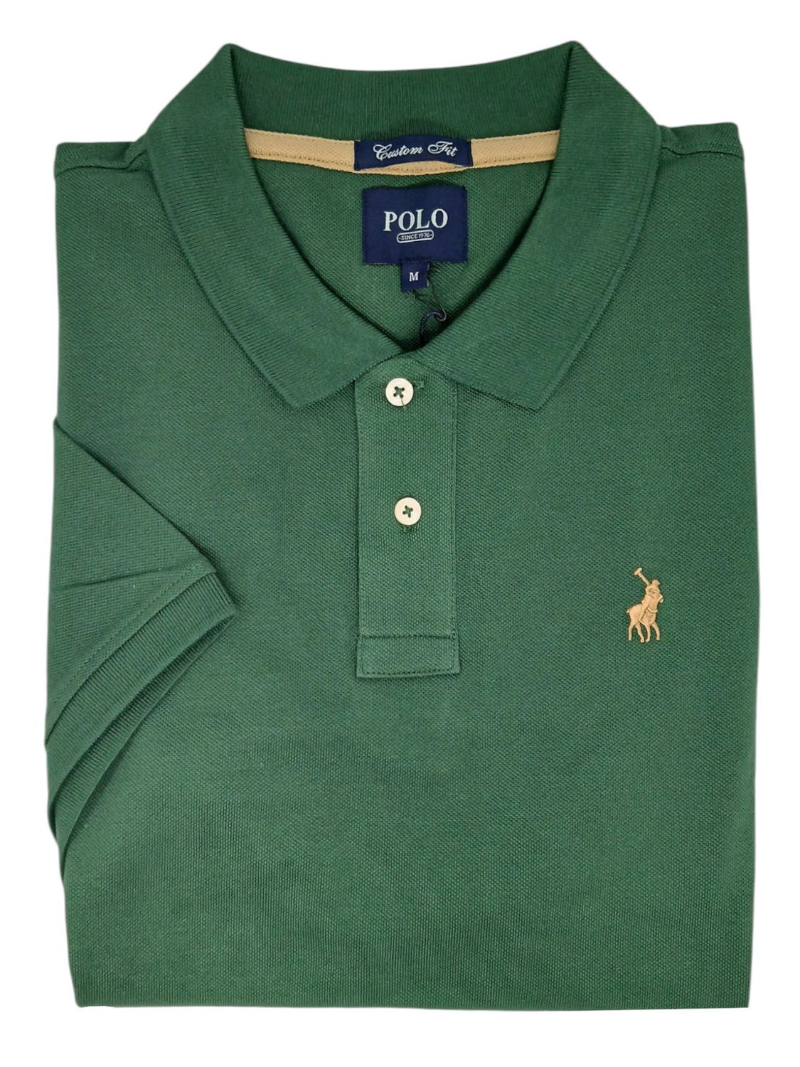 Polo - Carter Short Sleeve Pique Golfer - Green, Size: 3XL