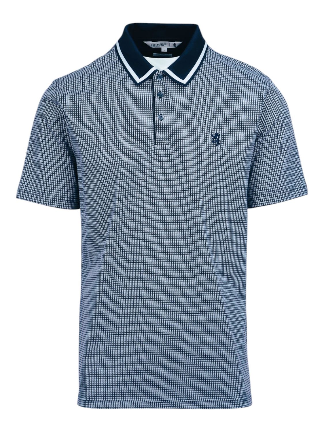 Pringle | Mark Jacquard Golfer | Navy, Size: M