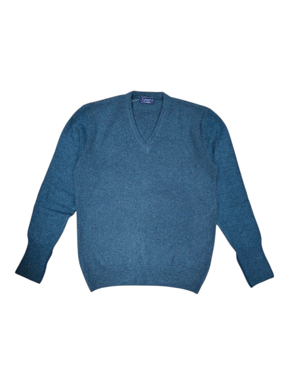Grant | Lambswool V-Neck Jersey | Glaze
