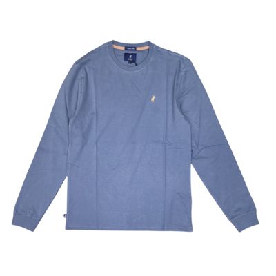 Polo | Paul Essential Long Sleeve Crew Neck | Blue