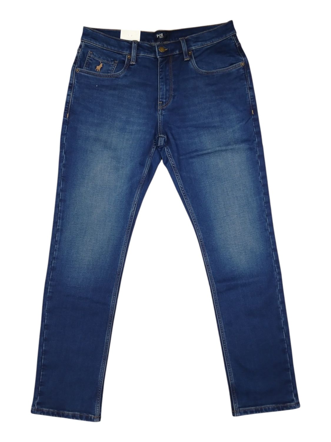 Polo | Denis Knitted Slim Leg Denim | Dark Wash, Size: 32W/32L