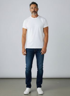 Polo | Denis Knitted Slim Leg Denim | Dark Wash