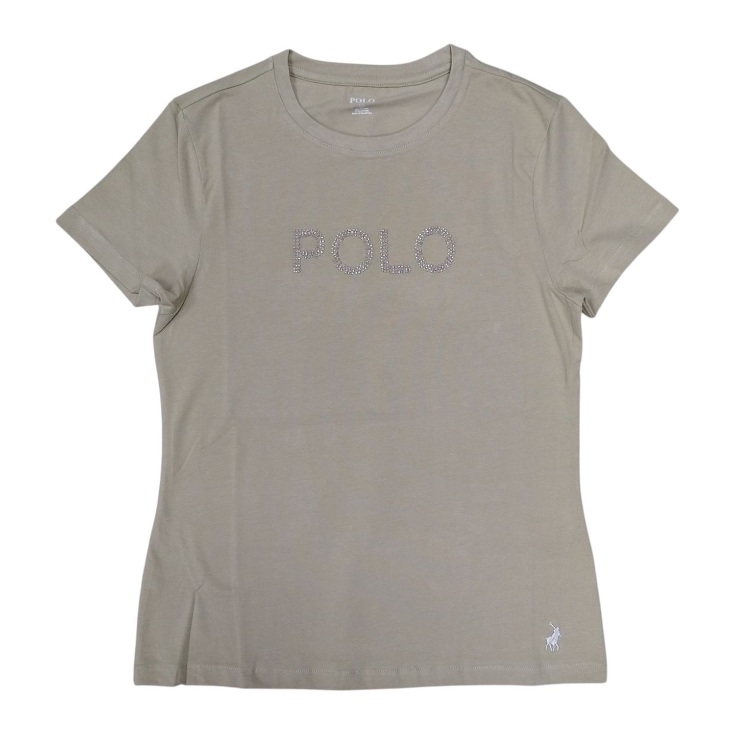 Polo | wmn Lily Beaded T-shirt | Stone, Size: S