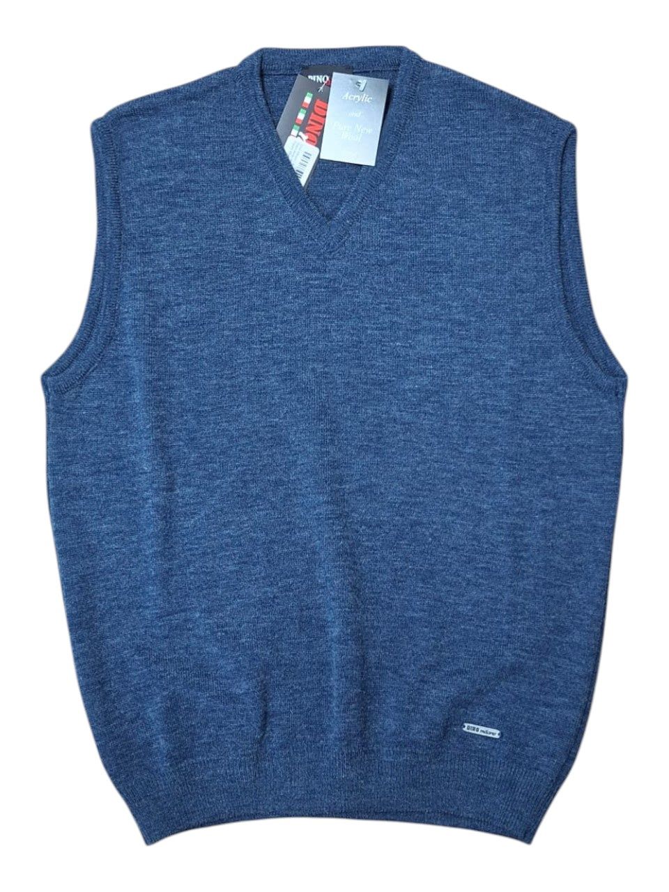 Dino Milano | Knitted Sleeveless Pullover | Pacific Blue