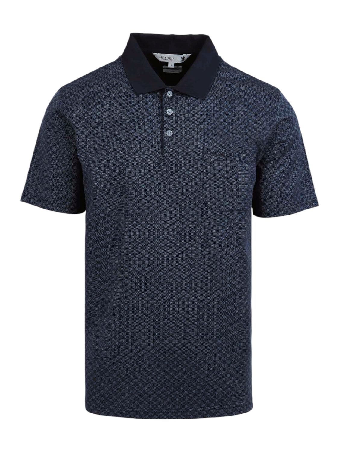 Pringle | Andrew Mercerised Golfer | Navy, Size: M