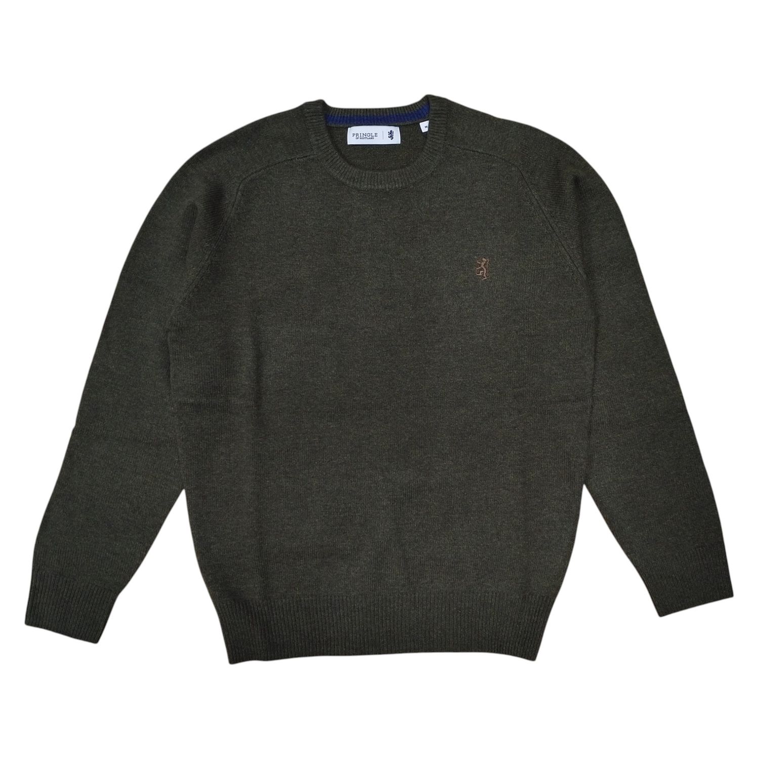 Pringle | Johnson Lambswool Crewneck Sweater | Fatigue, Size: S