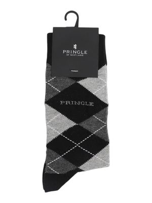 Pringle | Core Argyle Socks | Black