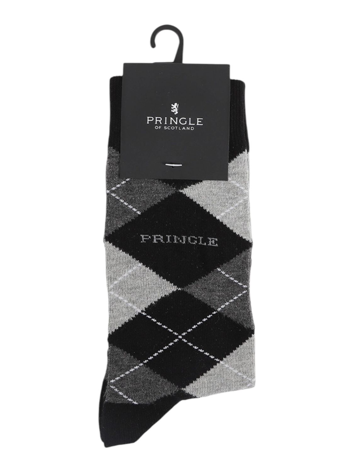 Pringle | Core Argyle Socks | Black, Size: S-M