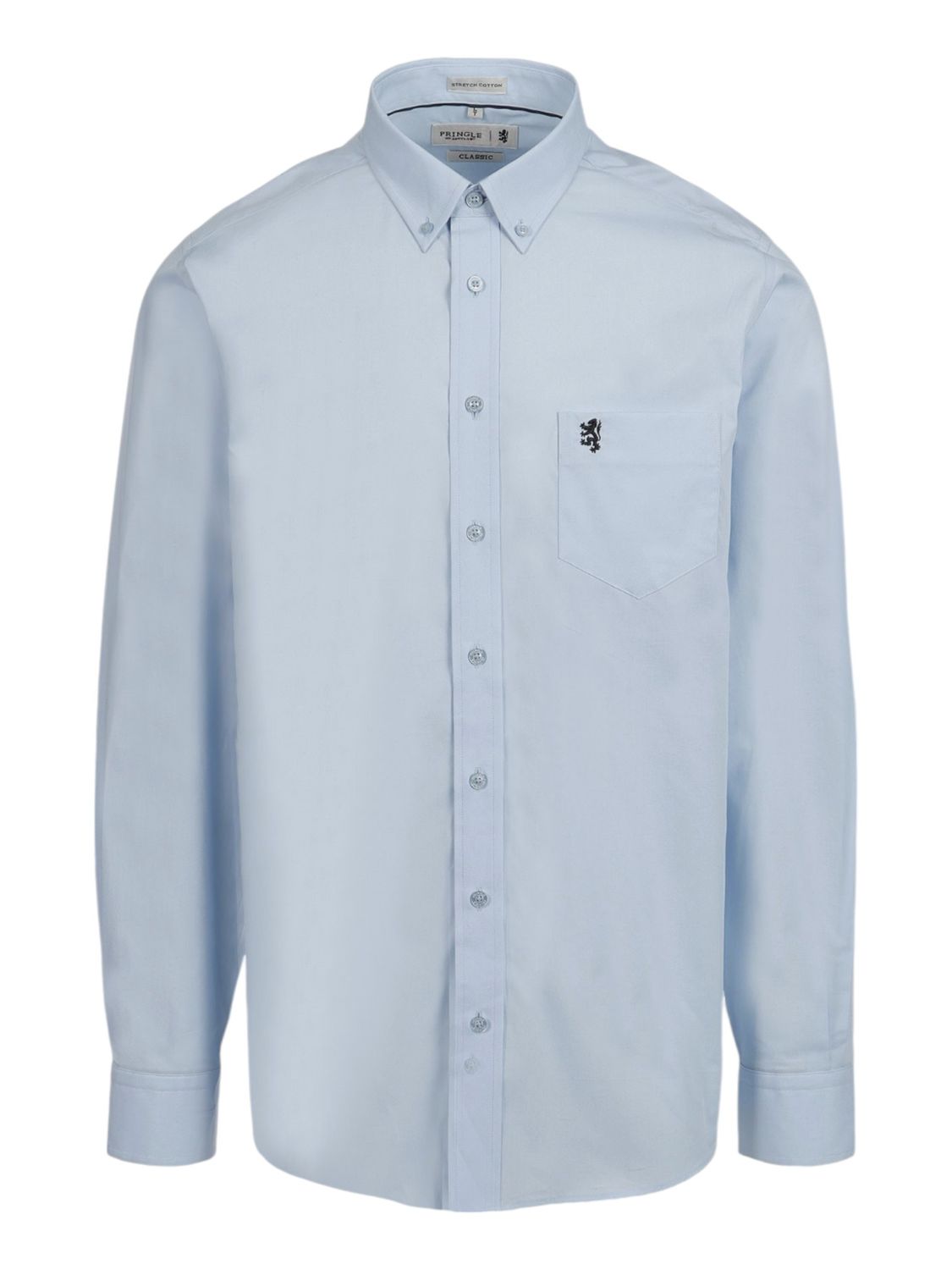 Pringle | Classic Stretch Long Sleeve Shirt | Jacob | Blue, Size: M