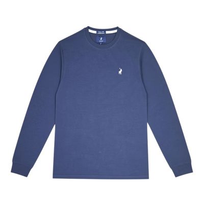 Polo | Paul Essential Long Sleeve Crew Neck | Navy
