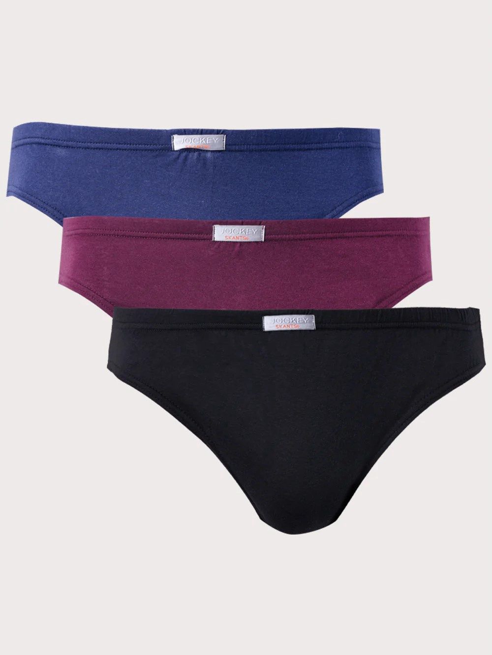 Jockey | Multi Colour Skants | 3 Pack, Size: S, Supplier Code: Classic Plain